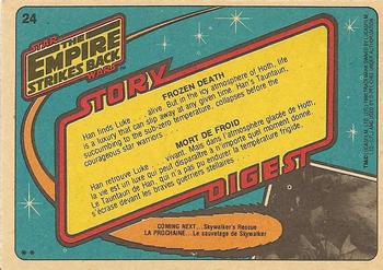 1980 O-Pee-Chee The Empire Strikes Back #24 Frozen Death Back