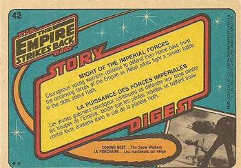 1980 O-Pee-Chee The Empire Strikes Back #42 Might of the Imperial Forces Back