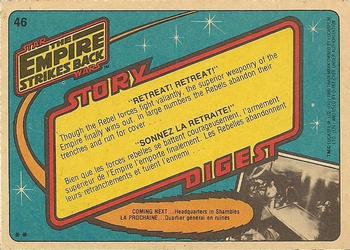 1980 O-Pee-Chee The Empire Strikes Back #46 Retreat!  Retreat! Back