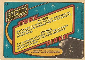 1980 O-Pee-Chee The Empire Strikes Back #49 Invaded! Back