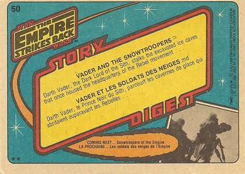1980 O-Pee-Chee The Empire Strikes Back #50 Vader and the Snowtroopers Back