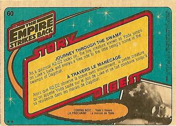 1980 O-Pee-Chee The Empire Strikes Back #60 Journey Through the Swamp Back