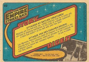 1980 O-Pee-Chee The Empire Strikes Back #69 Attacked by Batlike Creatures! Back