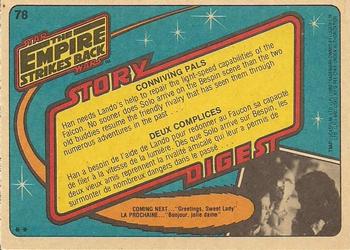 1980 O-Pee-Chee The Empire Strikes Back #78 Conniving Pals Back