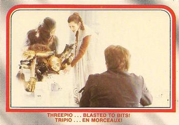 1980 O-Pee-Chee The Empire Strikes Back #83 Threepio...Blasted to Bits! Front
