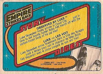 1980 O-Pee-Chee The Empire Strikes Back #99 Observed by Luke Back