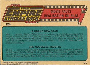 1980 O-Pee-Chee The Empire Strikes Back #124 Cloud City Back