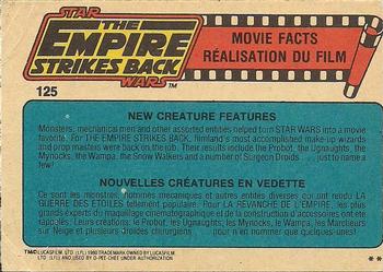 1980 O-Pee-Chee The Empire Strikes Back #125 Lando's Greeting Back