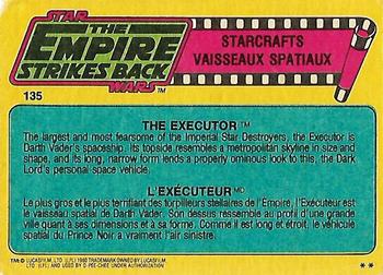 1980 O-Pee-Chee The Empire Strikes Back #135 The Executor Back