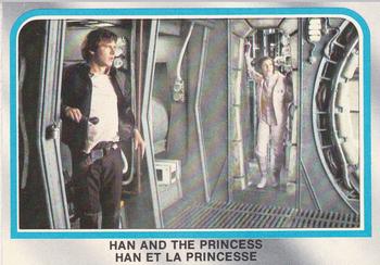 1980 O-Pee-Chee The Empire Strikes Back #178 Han and the Princess Front