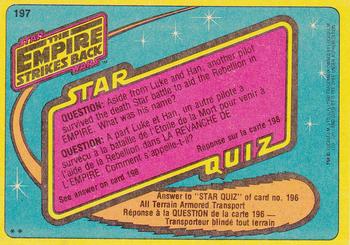 1980 O-Pee-Chee The Empire Strikes Back #197 Han's Torment Back