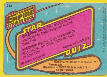 1980 O-Pee-Chee The Empire Strikes Back #212 A Warrior Driven Back