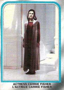 1980 O-Pee-Chee The Empire Strikes Back #225 Actress Carrie Fisher Front