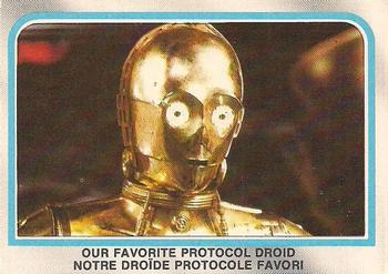 1980 O-Pee-Chee The Empire Strikes Back #228 Our Favorite Protocol Droid Front