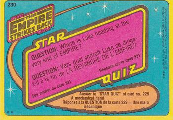 1980 O-Pee-Chee The Empire Strikes Back #230 
