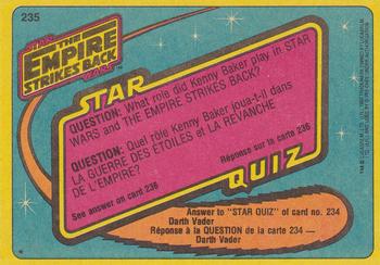 1980 O-Pee-Chee The Empire Strikes Back #235 Yoda's Squabble with R2-D2 Back