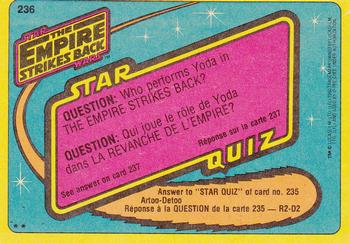1980 O-Pee-Chee The Empire Strikes Back #236 Blasted by Leia! Back
