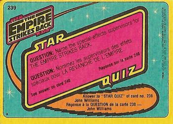 1980 O-Pee-Chee The Empire Strikes Back #239 Dreamworld...Or Trap? Back