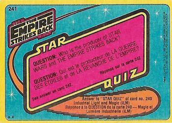 1980 O-Pee-Chee The Empire Strikes Back #241 
