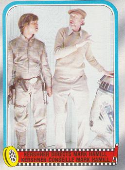 1980 O-Pee-Chee The Empire Strikes Back #254 Kershner Directs Mark Hamill Front