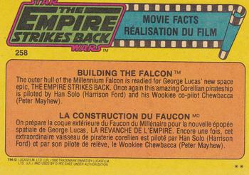 1980 O-Pee-Chee The Empire Strikes Back #258 Building the Falcon Back