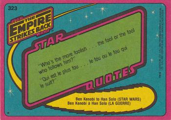 1980 O-Pee-Chee The Empire Strikes Back #323 Their Last Kiss? Back
