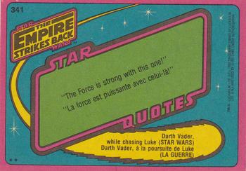 1980 O-Pee-Chee The Empire Strikes Back #341 Tauntaun Back