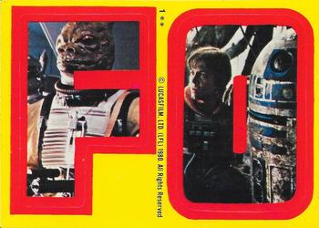 1980 O-Pee-Chee The Empire Strikes Back - Stickers #1 F O Front