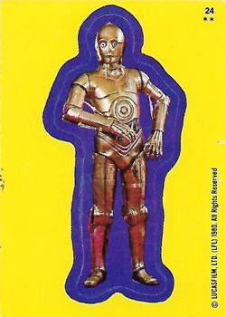 1980 O-Pee-Chee The Empire Strikes Back - Stickers #24 C-3PO Front