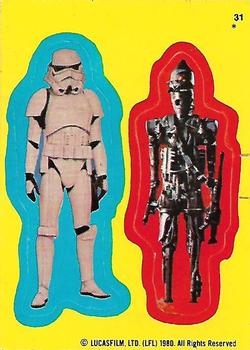 1980 O-Pee-Chee The Empire Strikes Back - Stickers #31 Stormtrooper, IG-88 Front