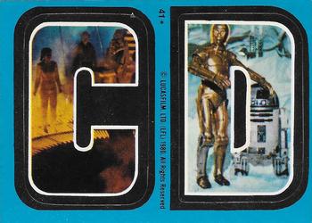 1980 O-Pee-Chee The Empire Strikes Back - Stickers #41 C D Front