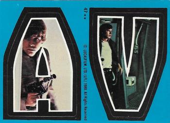 1980 O-Pee-Chee The Empire Strikes Back - Stickers #47 A V Front