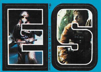 1980 O-Pee-Chee The Empire Strikes Back - Stickers #48 E S Front