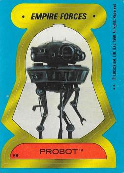 1980 O-Pee-Chee The Empire Strikes Back - Stickers #58 Probot Front