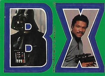 1980 O-Pee-Chee The Empire Strikes Back - Stickers #70 B X Front