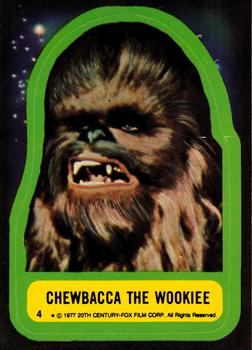 1977 O-Pee-Chee Star Wars - Stickers #4 Chewbacca the Wookie Front
