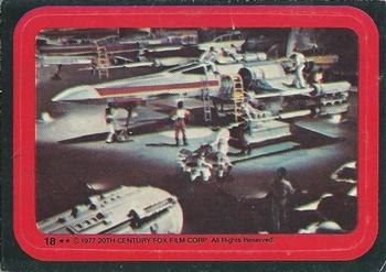 1977 O-Pee-Chee Star Wars - Stickers #18 The Rebel Fleet Front