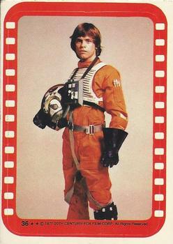 1977 O-Pee-Chee Star Wars - Stickers #36 Star pilot Luke Skywalker Front