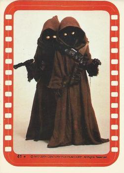 1977 O-Pee-Chee Star Wars - Stickers #41 A pair of Jawas Front