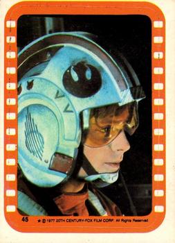 1977 O-Pee-Chee Star Wars - Stickers #45 A critical moment for Luke Skywalker Front