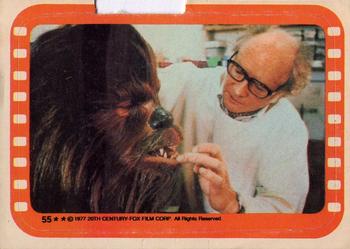 1977 O-Pee-Chee Star Wars - Stickers #55 A touch-up for Chewbacca Front