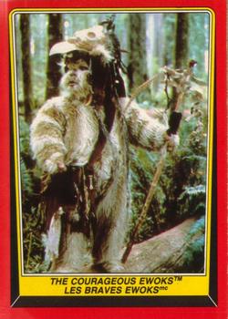 1983 O-Pee-Chee Star Wars: Return of the Jedi #103 The Courageous Ewoks Front