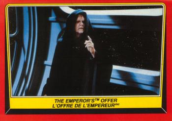 1983 O-Pee-Chee Star Wars: Return of the Jedi #118 The Emperor's Offer Front