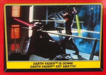 1983 O-Pee-Chee Star Wars: Return of the Jedi #121 Darth Vader Is Down! Front