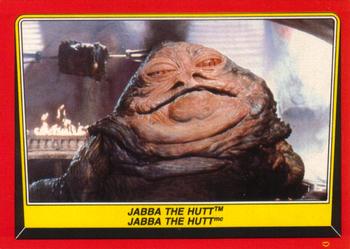 1983 O-Pee-Chee Star Wars: Return of the Jedi #14 Jabba the Hutt Front