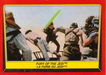1983 O-Pee-Chee Star Wars: Return of the Jedi #44 Fury of the Jedi Front