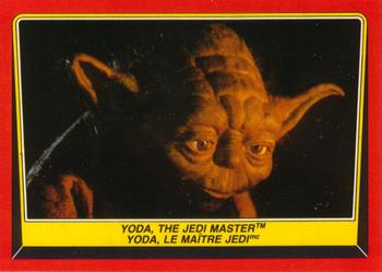 1983 O-Pee-Chee Star Wars: Return of the Jedi #58 Yoda, the Jedi Master Front