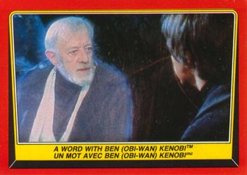 1983 O-Pee-Chee Star Wars: Return of the Jedi #59 A Word with Ben (Obi-Wan) Kenobi Front