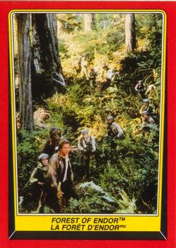 1983 O-Pee-Chee Star Wars: Return of the Jedi #68 Forest of Endor Front