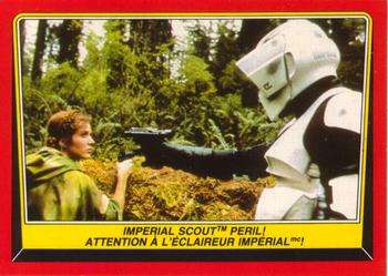 1983 O-Pee-Chee Star Wars: Return of the Jedi #75 Imperial Scout Peril! Front